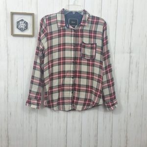 Rails Lightweight Plaid Buttong Down Shirt Size Small